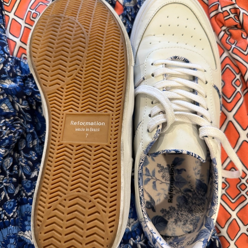 Reformation White Sneakers Sleek and Stylish